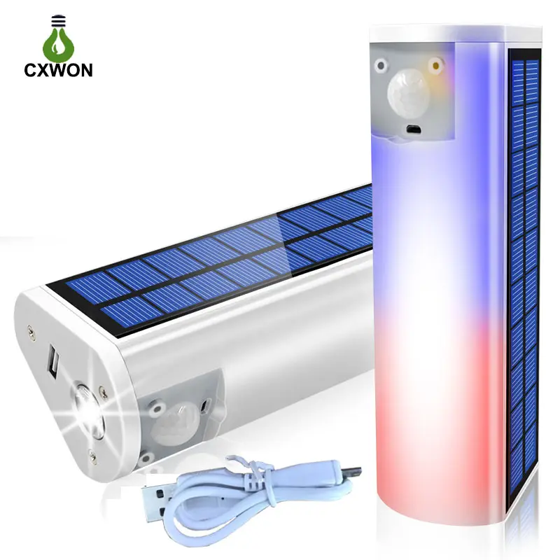 Linterna Solar portátil USB de 600lm, cargador de teléfono para exteriores e interiores, lámpara de Camping impermeable