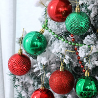 Boules de Noël 2026 – Ornements en plastique incassable fabriqués à la machine, emballage en boîte, pour sapin, fêtes, mariages, à suspendre