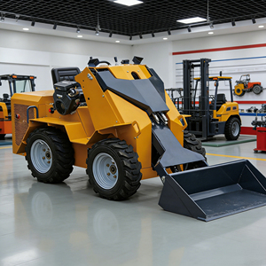 Mini-chargeuse sur chenilles diesel EPA, multifonctionnelle, à roues, haute efficacité, charge nominale 250 kg - Product Image 1