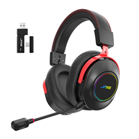 Casque de jeu JINMS V9 Plus OEM ENC avec batterie remplaçable double 1500 mAh, faible latence, coussinets en protéines doux pour la peau, pour PS5, PC, Esports