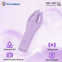 Mini vibromasseur en silicone souple pour femmes, masseur ergonomique du point G et du clitoris avec 10 modes, silencieux et étanche