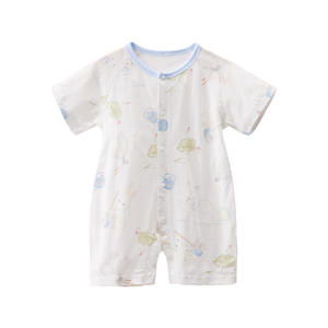 Body de Bebé de Manga Corta para Otoño, Modelo Crystal, Delgado, de Punto Suave, Unisex, para Primavera/Verano, Ropa para Recién Nacidos - Product Image 2