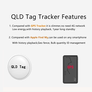 QLD Smart Tag Anti Lost IOS Android Bluetooth Tracker Beacon Global Track Key Finder para bolsa Equipaje Cartera Mascotas Niños Vehículo - Product Image 3
