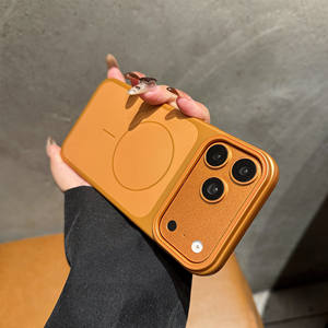 Étui pour <span class=keywords><strong>iPhone</strong></span> Air 17 16 15 Plus 14 <span class=keywords><strong>13</strong></span> 11 <span class=keywords><strong>Pro</strong></span> Max, style métallique plaqué, finition mate, magnétique, PC, compatible avec la charge sans fil - Product Image 2