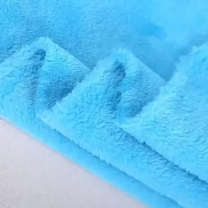 100% Polyester anpassen Farbe Bademantel Coral Flanell Fleece beidseitig gebürstet für Decken, Nachtwäsche