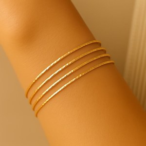 Tùy Chỉnh Vòng Đeo Tay Bangle Chất Liệu Trang Sức Các Nhà Sản Xuất 925 Sterling Silver Bạc Soild Vàng Bạch Kim Brass Thép Không Gỉ Vòng Đeo Tay - Product Image 4