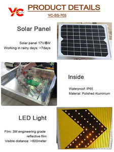 مخصص عاكس السلامة وامض Led شيفرون لافتة طريق - Product Image 5