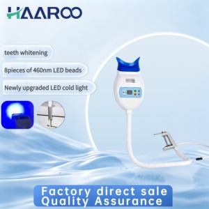 HAAROO อุปกรณ์ฟอกสีฟันแบบติดตั้งบนเสา 8 หัว P1-460nm แสงสีฟ้าเย็น แบบหนีบเสา-คอห่านยาว 98 ซม. ชุดอุปกรณ์ครบชุด MBY-8 - Product Image 1