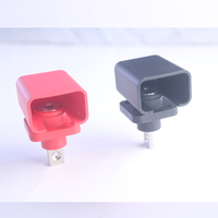 Bloc de bornes de batterie carré haute intensité CHENF 300A en matériau PA66 avec contacts en cuivre plaqué argent, mâle/femelle, pour l'énergie