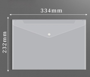 Bán buôn sinh viên trong suốt tập tin tổ chức A4 Pp Snap thư mục túi tài liệu - Product Image 3