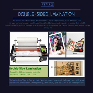 Domsem nóng lạnh A3 Máy tính để bàn <span class=keywords><strong>Laminator</strong></span> CuộN để cuộn Máy cán <span class=keywords><strong>Laminator</strong></span> Pouch phim - Product Image 6