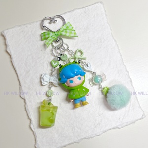 พวงกุญแจเพาเวอร์พัฟเกิร์ลส์ CryBaby Labu สุดฮิต ปรับความยาวได้ พวงกุญแจ Skullpanda สำหรับโทรศัพท์และกระเป๋า - Product Image 2