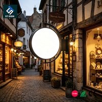 Boîte à lumière LED rotative à 360 degrés en aluminium OEM ODM, double face, étanche, rectangulaire, pour enseigne extérieure de magasin, haute luminosité