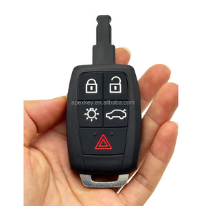 Carcasa de llave inteligente con 5 botones para Volvo C30 C70 XC90 V70 S60 V40 V50 2006-2011 con cuchilla insertable - Product Image 2