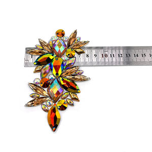 بقع تزين مصنوعة يدويًا بحجر الراين تُثبت بالحر بالحر ، أحجار راتنجية لامعة ، جوهرة تشذيب للكرنفال ، زي تصنعه بنفسك ، راتنج لامع بحديد - Product Image 5