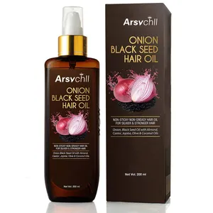 Oil Hair Growth Private Label OEM/ODM 100% Natural Organic Red Onion Black Seed Hair Growth Oil Hair Treatment