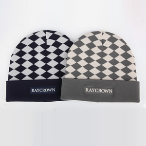 Bonnet d'hiver tricoté côtelé pour hommes avec logo de créateur en cuir sur mesure en gros - Product Image 3