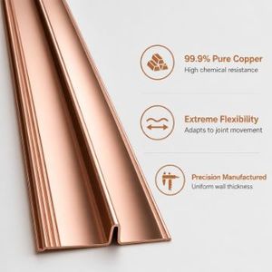 แผ่นทองแดงฮงเย่ T2 สีแดง ความบริสุทธิ์ 99.9% ขัดเงา สำหรับงานเชื่อม งานดัด งานกันน้ำ สำหรับโครงการเขื่อน สะพาน อุโมงค์ และงานไฮดรอลิก - Product Image 6