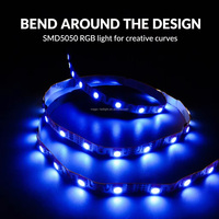 Strip LED RGB SMD5050 PWM 4 Kawat Lentur Tipe S Zigzag 12V 24V