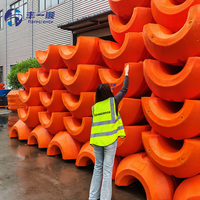 Tuyau de dragage en caoutchouc et acier HDPE avec bouée flottante moulée par rotation – Tuyau flottant de qualité supérieure pour opérations de dragage
