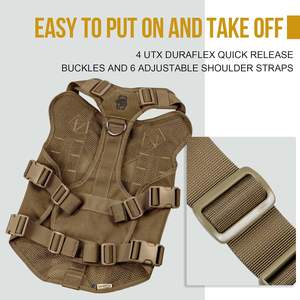 Free sample long-lasting tactical vest for dogs, heavy-duty outdoor <b>pet</b> training chest dog <b>harness</b>, and dog cooling coat - Product Image 3