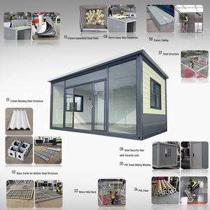 Rất khuyến khích 8ft 10ft 20ft dễ dàng để cài đặt giá cả phải chăng gia đình có kích thước container nhà chống cháy nhà CONTAINER - Product Image 4