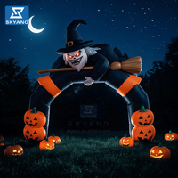 Décoration gonflable d'Halloween : Arche de sorcière publicitaire, modèle gonflable pour Halloween