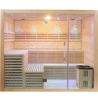 Penjualan paling laris ruang Sauna uap terapi garam ximarin Da, ruang Sauna uap kering dan basah tradisional Finlandia, cahaya 7 warna