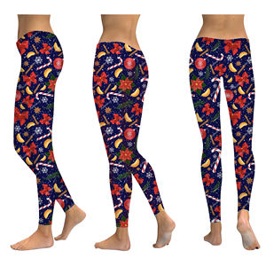 Leggings de noël, pantalons imprimés, grandes tailles, pour femmes - Product Image 4