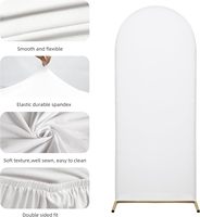 Housse de support d'arche de 72 pieds, housse ajustée pour décoration de mariage, anniversaire, cérémonie, banquet, tissu extensible sans plis