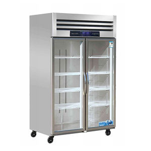 מקרר מקרר 4 מדלת מטבח מלון דלת מקרר זקופה ומקפיא מקרר מקפיא נירוסטה למקרבי - Product Image 4