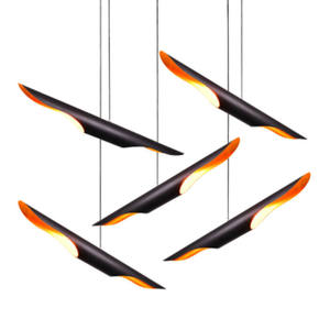 Lámpara <span class=keywords><strong>Colgante</strong></span> LED <span class=keywords><strong>Tubular</strong></span> de Metal de Diseño Industrial Moderno, Lámpara <span class=keywords><strong>Colgante</strong></span> de Arte de Hierro Industrial para Sala de Estar - Product Image 1