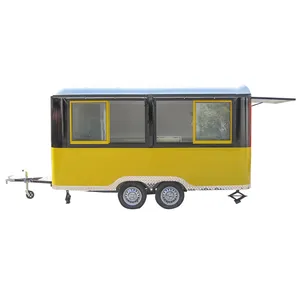 2.2 meter small mobile food truck for slush hot dog mobile kitchen hot dog cart food van ice cream truck electric retro car