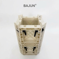 Coffrage en plastique ABS pour le coulage de béton, la construction de colonnes de réservoirs d'eau et les caniveaux