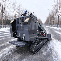 YW 1ton Mini Skid Steer Loader dengan Bucket Sempit 820 mm