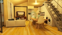 Maison modulaire en conteneur avec mezzanine, toit sans joint, 2 chambres avec salle de bain et toit ouvrant à Brisbane