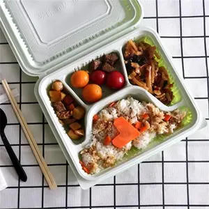 กล่องใส่อาหารพลาสติกแบบใช้แล้วทิ้งกล่องอาหารกลางวันกล่องใส่อาหารสำหรับซื้อกลับบ้าน