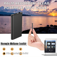 Enregistreur vocal numérique portable QZT Palm avec capacité de 8 Go, connecteur USB, format MP3 - Audio clair et fonctionnalités faciles à utiliser