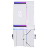 SNOWMAN 5V ARGB PWM refroidisseur de processeur Installation facile 4 caloducs ordinateurs de jeu ventilateurs d'affichage numérique intelligents radiateur de refroidissement
