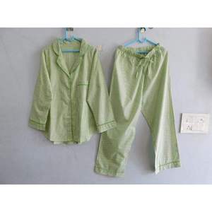 Two Piece Floral Print Pajama Set 100% Cotton Long Sleeve Woven Shirt and <b>Pants</b> Soft Comfortable Summer Sleepwear Nightwear - Product Image 2