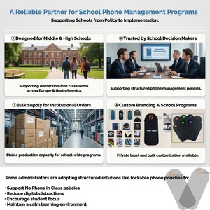 Custom Print Magnetic Lock Mobile <strong>Phone</strong> Pouch Privacy Lockable Cellphone Security <strong>Bags</strong> Locking <strong>Cell</strong> <strong>Phone</strong> Pouch for Schools - Product Image 3