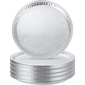 Moldes desechables de aluminio de 12 pulgadas para hornear, aptos para horno y microondas, de grado alimenticio, para uso en fiestas, para empaquetar pizzas. - Product Image 1