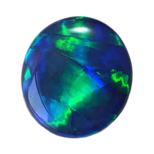 Gioielli di Alta Gamma in Opale Naturale Australiano Nero Foresta Fulminea - Orecchini, Ciondoli, Collane, Bracciali, Anelli - Taglio Ovale - Product Image 1