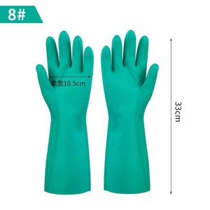 Guantes de Nitrilo Industriales <span class=keywords><strong>Aibon</strong></span> Resistentes a Químicos, Guantes de Seguridad Antideslizantes con Textura de Diamante Resistentes a Ácidos, Álcalis y Aceite - Product Image 1