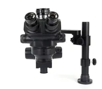 Microscope industriel 4K avec oculaire, microscope trinoculaire 7X 200X, microscope vidéo Barlow 0.5X 2X