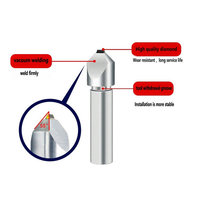 Outils de formage en diamant PCD de qualité industrielle haute précision, adaptés au dressage de meules irrégulières.