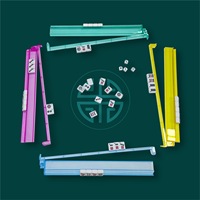 Support de Mahjong Américain Portable en Acrylique Automatique RTS 3mm 5mm avec Règle de Poussée 18 pouces 20 pouces et Poussoirs Magnétiques