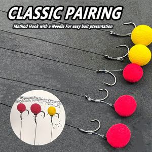 Méthode <span class=keywords><strong>de</strong></span> pêche à la <span class=keywords><strong>carpe</strong></span> européenne, montages <span class=keywords><strong>de</strong></span> feeder avec hameçons à pointe droite barbelés pour lancer des leurres, pêche <span class=keywords><strong>au</strong></span> fond - Product Image 4