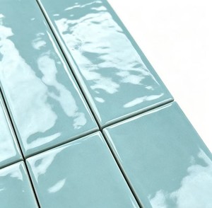 Piastrella in Porcellana Lucida Blu Lago 75x300mm, Resistente agli Acidi, Mini Piastrella Rettificata per Pareti Esterne e Pavimenti di Hotel Moderni - Product Image 6