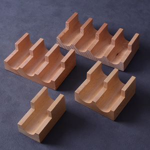 Soporte de Madera Sólida en Forma de U, Estilo Japonés, para <span class=keywords><strong>Sushi</strong></span>, Tacos y Rollos, Ideal para Exhibición en Restaurantes y Buffets (Venta al Por Mayor) - Product Image 6